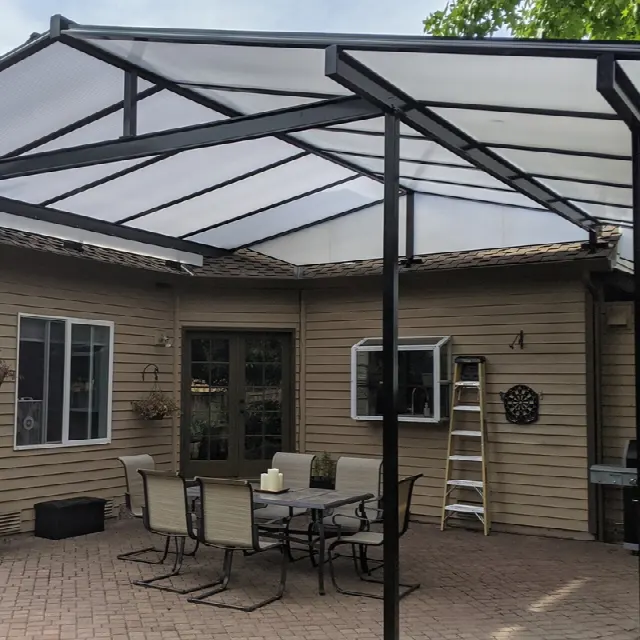 Patio cover installation 19