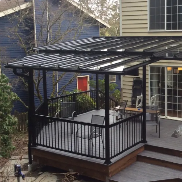 Patio cover installation 9