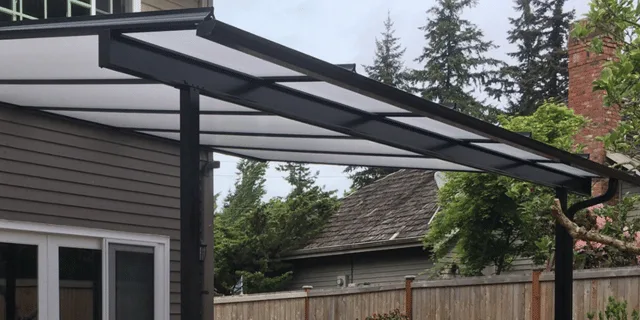 Aluminum frame patio cover