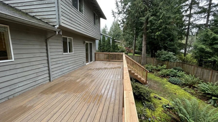 Do I need a permit for a deck in Washington State, and how long does it take?