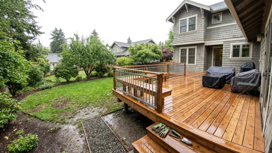 Ground-level vs raised deck in Seattle's rain: how to decide