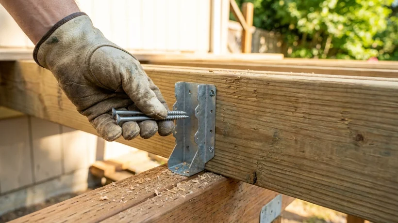 Choose fasteners for the deck material and exposure
