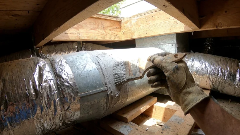 What proper duct sealing and repair can involve