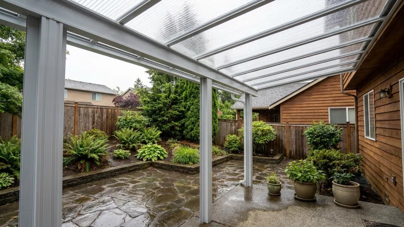 What “rainproof outdoor room” means in a Puget Sound winter