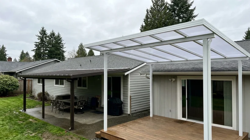 Compare patio cover roof materials and daylight