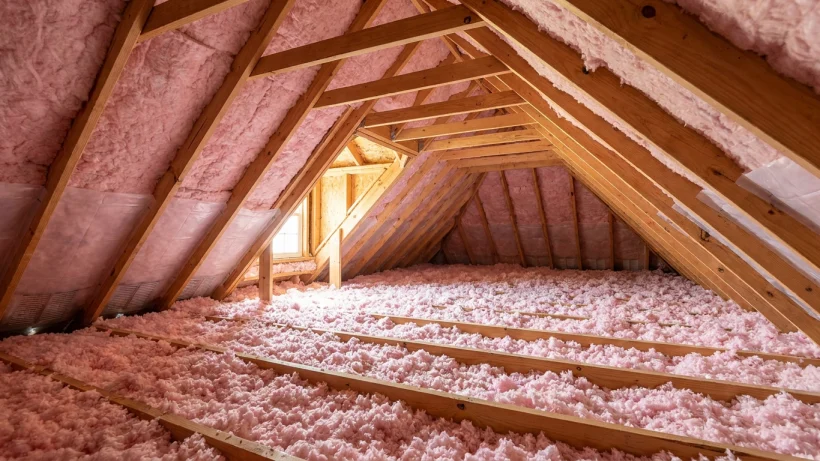 Proper attic insulation and baffle vents working with the roofing system.
