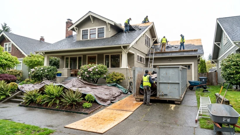 Plan for debris control, access, and wet-weather conditions