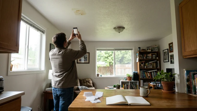 Document what you notice before and after contacting your insurer