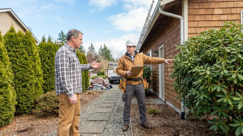 Walk the property with the roofing contractor before work begins