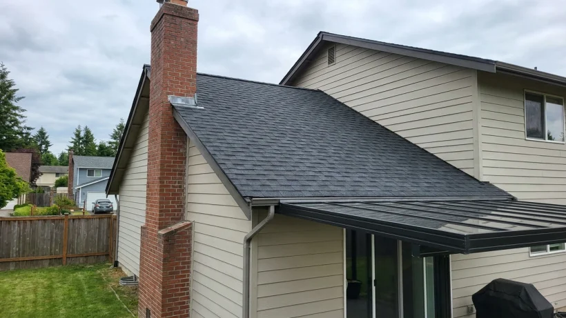 Check visible flashing and roof-to-wall details